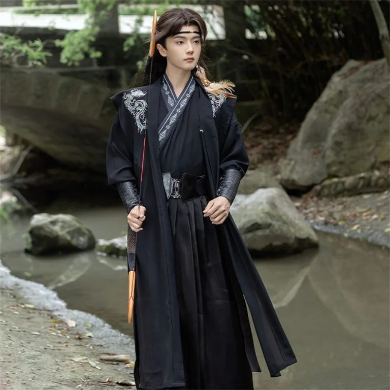 Pairing Men Hanfu with Modern Footwear and Accessories
